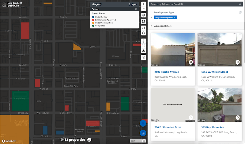 PubliCity public portal for property lookup